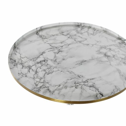 Consola Branco Dourado Alumínio 51 x 51 x 51 cm - Image 4