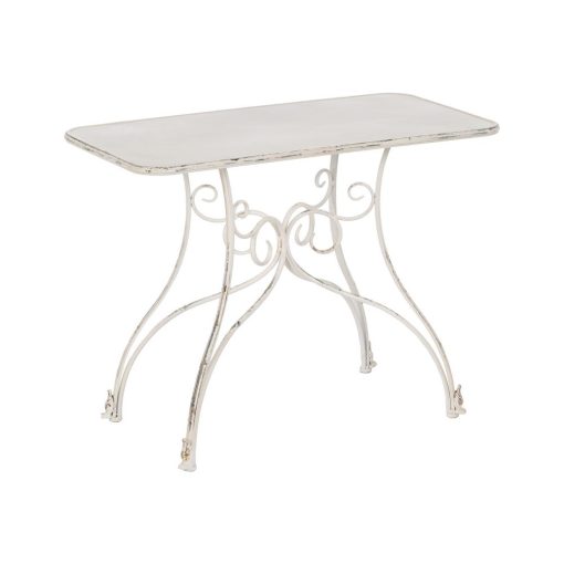 Consola Creme Metal 100 X 52 X 76 Cm