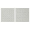 Decoração de Parede Branco Madeira MDF Moderno 80 x 6