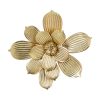 Decoração de Parede Dourado Metal Flor 40 x 39 x 4 cm