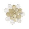 Decoração de Parede Dourado Metal Flor 49