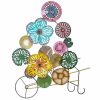 Decoração de Parede Multicolor Metal Bloemen 8 x 132 x 112 cm