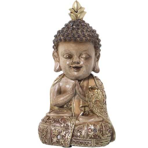 Figura Decorativa Acrílico Plástico Melamina Buda 13 x 10 x 23 cm