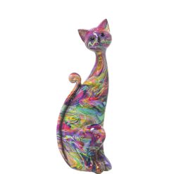 Figura Decorativa Acrílico Plástico Melamina Gato