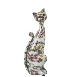 Figura Decorativa Acrílico Plástico Melamina Gato