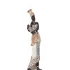 Figura Decorativa Branco Dourado Acrílico Plástico Melamina Africana