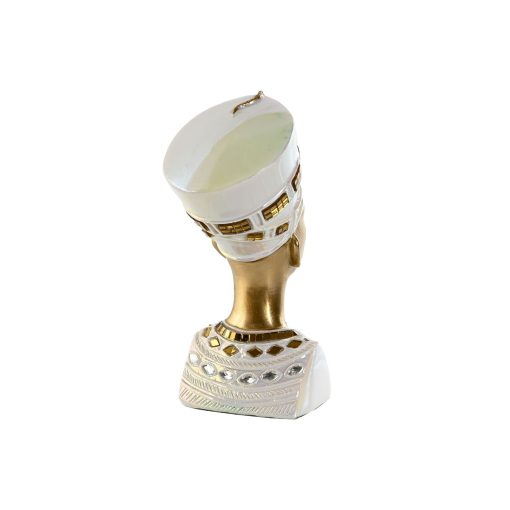 Figura Decorativa Branco Dourado Resina Oriental Egípcio 11 x 8,5 x 17 cm (2 Unidades) - Image 3