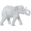 Figura Decorativa Branco Plástico Elefante 14 x 21 x 29 cm