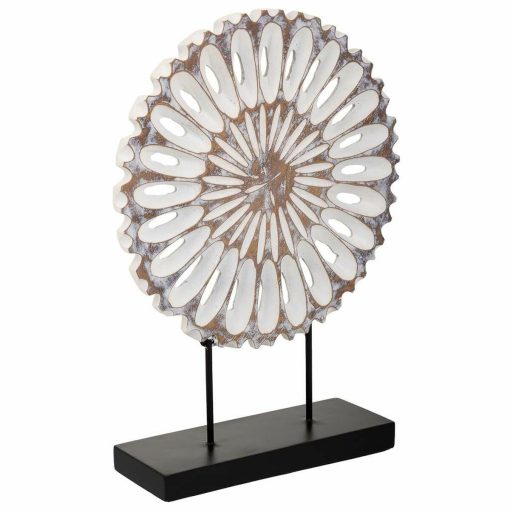 Figura Decorativa Branco Poliresina 9 x 40 x 29 cm