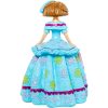 Figura Decorativa Celeste Plástico Vestido 15 x 15 x 21 cm