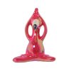 Figura Decorativa Cor de Rosa Cerâmica Flamimgo rosa 15 x 18 x 10 cm