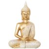 Figura Decorativa Dourado Acrílico Plástico Melamina Buda