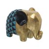 Figura Decorativa Dourado Acrílico Plástico Melamina Elefante