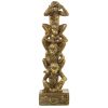 Figura Decorativa Dourado Acrílico Plástico Melamina Macaco 9 x 6 x 29 cm