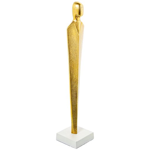 Figura Decorativa Dourado Alumínio 10 x 10 x 53 cm