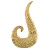 Figura Decorativa Dourado Cerâmica 22 x 8