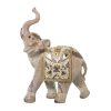 Figura Decorativa Dourado Plástico Elefante 12 x 22 x 27 cm