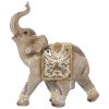 Figura Decorativa Dourado Plástico Elefante 13 x 27 x 30 cm