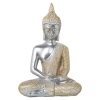 Figura Decorativa Dourado Prateado Acrílico Plástico Melamina Buda