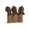 Figura Decorativa Laranja Coral Lima Resina Buda Oriental 15