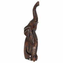 Figura Decorativa Marrom claro Madeira Elefante 6 x 50 x 14 cm