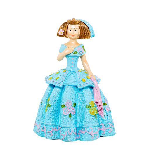 Figura Decorativa Menina Celeste Acrílico Plástico Melamina