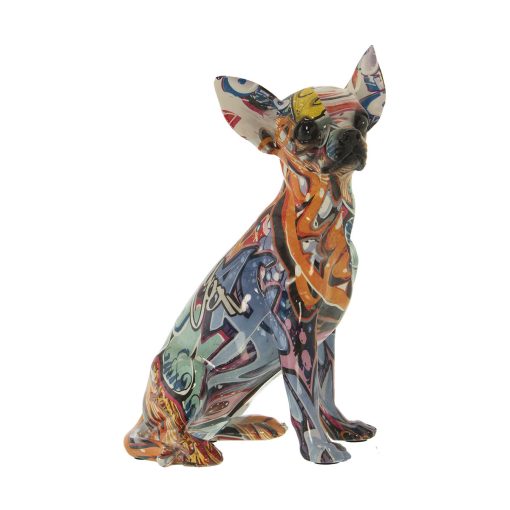 Figura Decorativa Multicolor Plástico Cão 15 x 18 x 27 cm