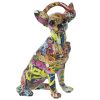 Figura Decorativa Multicolor Plástico Cão Auriculares 14 x 26 x 19 cm