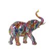 Figura Decorativa Multicolor Plástico Elefante 10 x 23 x 22 cm