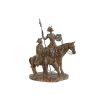 Figura Decorativa Prateado Natural Resina 20