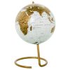 Globo Terrestre Dourado Metal 16 x 25 x 16 cm