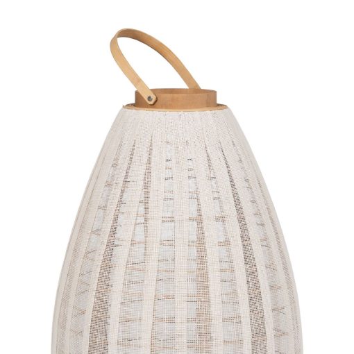 Lanterna Bege Natural Bambu Cristal 40 x 40 x 83 cm - Image 3