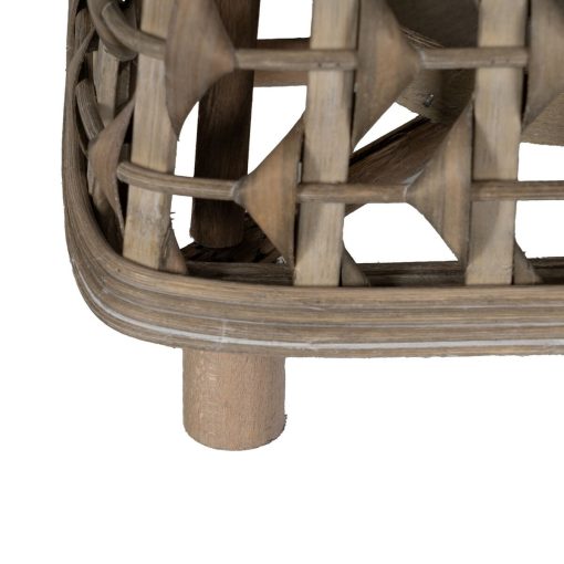 Lanterna Cinzento Bambu Cristal 26 x 26 x 47 cm - Image 7
