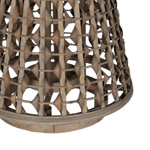 Lanterna Cinzento Bambu Cristal 34 x 34 x 49 cm - Image 6