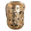 Lanterna Dourado Cristal Corda Ferro 21 x 21 x 32