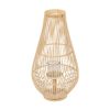 Lanterna Natural Bambu Cristal 35 x 35 x 66 cm