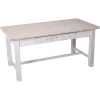 Mesa Branco 160 x 76 x 80 cm Com caixotes