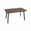 Mesa Extensível Castanho Metal-Madeira 138 X 85 X 76 Cm