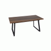 Mesa Extensível Castanho Metal-Madeira 170 X 90 X 75 Cm