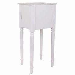 Mesa de Cabeceira Branco 26 x 72 x 33 cm