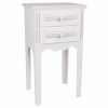 Mesa de Cabeceira Branco 28 x 69 x 38 cm