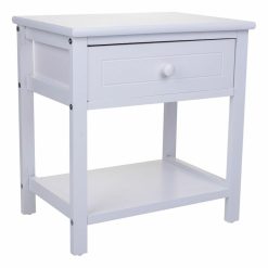 Mesa de Cabeceira Branco 29 x 42 x 40 cm