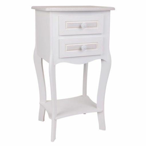 Mesa de Cabeceira Branco 31 x 71 x 38 cm