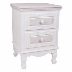 Mesa de Cabeceira Branco 33 x 53 x 37 cm