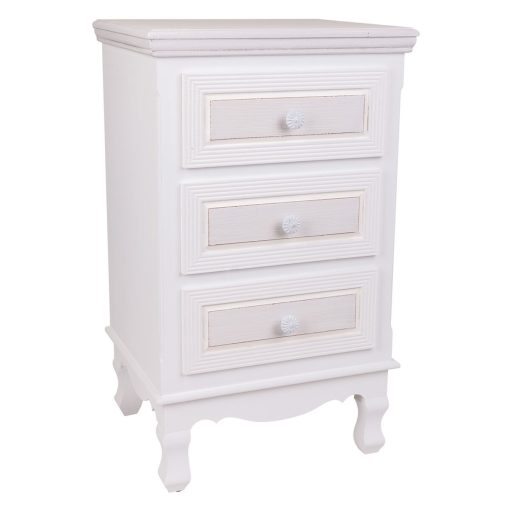 Mesa de Cabeceira Branco 33 x 68 x 41 cm