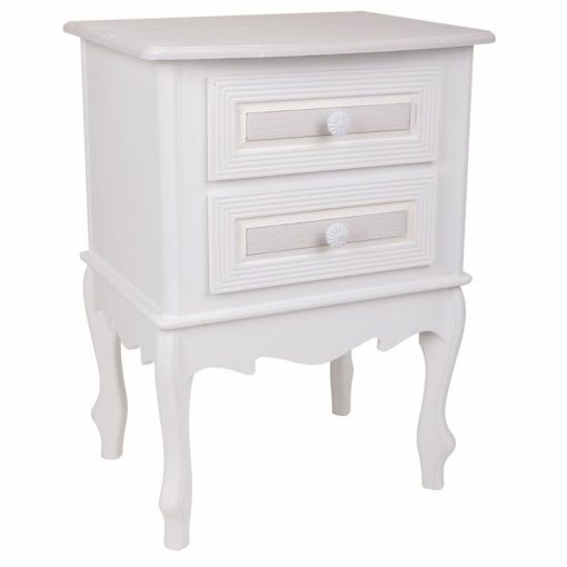 Mesa de Cabeceira Branco 34 x 57 x 42 cm