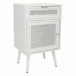 Mesa de Cabeceira Branco 36 x 71 x 42 cm