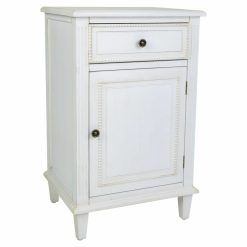 Mesa de Cabeceira Branco 36 x 72 x 45 cm