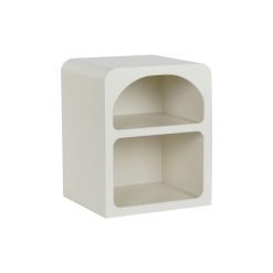 Mesa de Cabeceira Branco Abeto Madeira MDF 45 x 40 x 55 cm