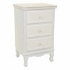 Mesa de Cabeceira Branco Creme 33 x 68 x 41 cm